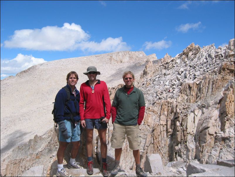 22 Brad, Jan and H with summit in background